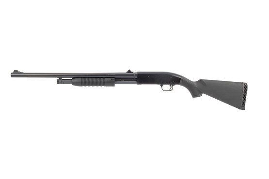 Mossberg Maverick Slug pump action shotgun features a 5 round magazine tube capacity